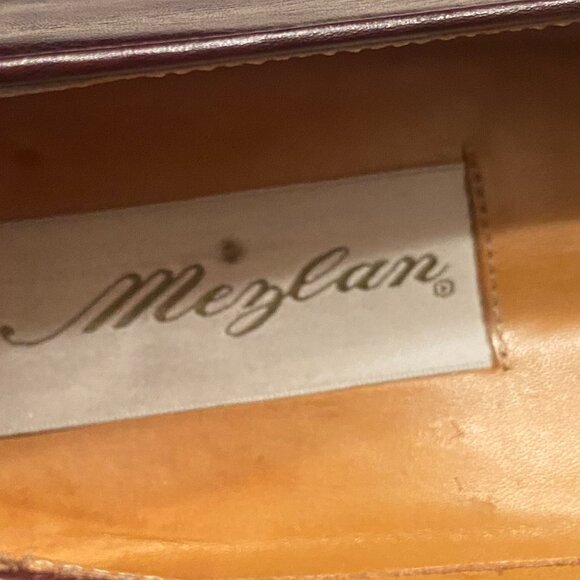 Mezlan Men’s Burgundy Leather Dress Shoes (Loafers) - SZ 9 Wide - Picture 5 of 7